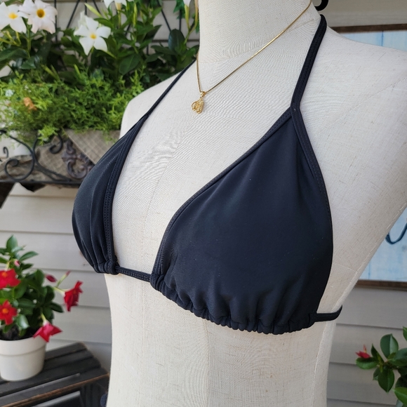 BODY GLOVE ♡ Sweet Cute 'n Sexy Black 2pc String Slidder Bikini Swimsuit M/M - Picture 5 of 17